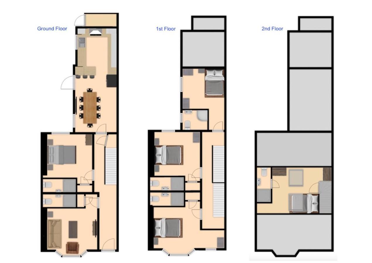 Central 5 Bedroom Townhouse Perfectly Located 2 Mins Walk From The Train Station Chester Kültér fotó